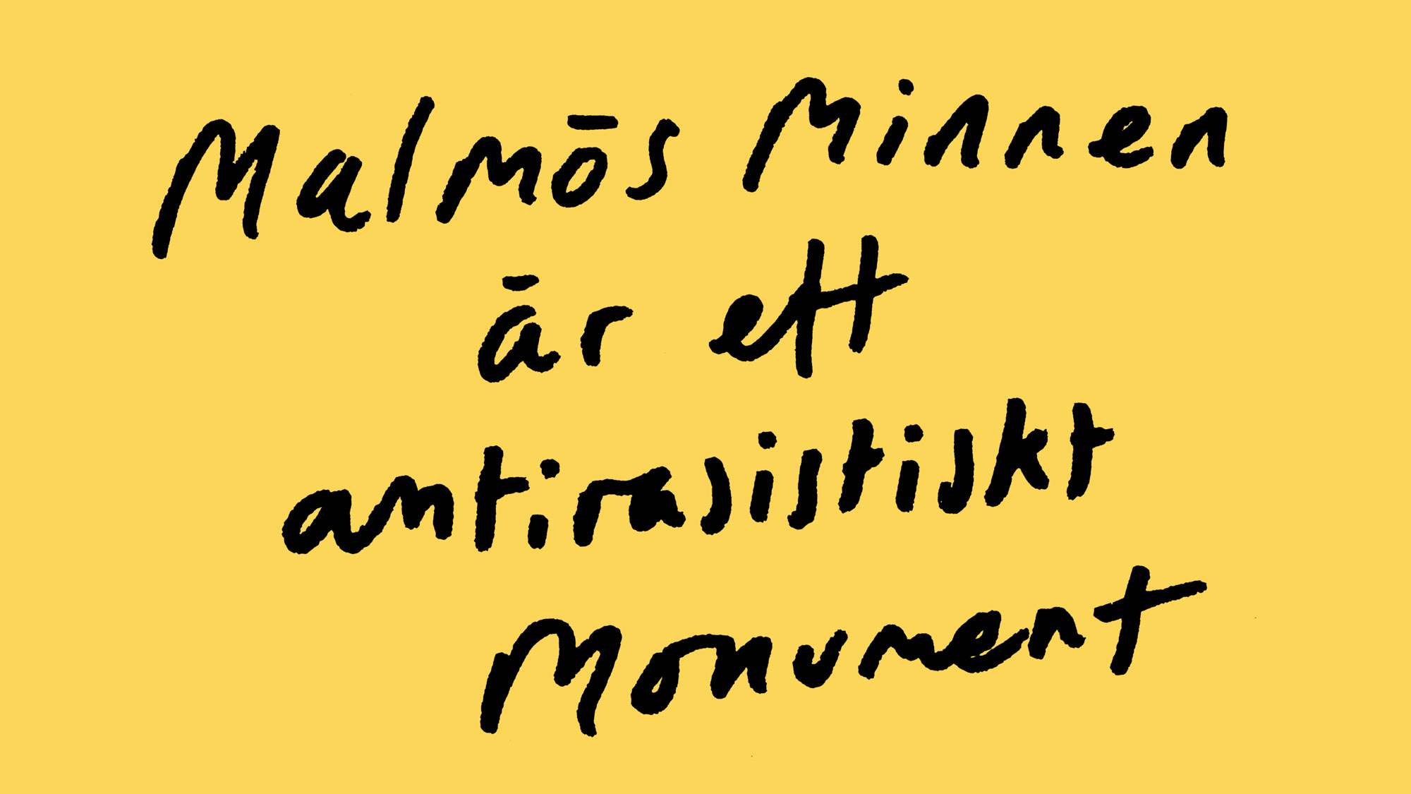 Malmös minnen är ett antirasistiskt monument