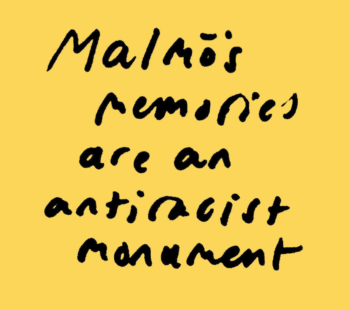 Malmö's memories are an antiracist monument